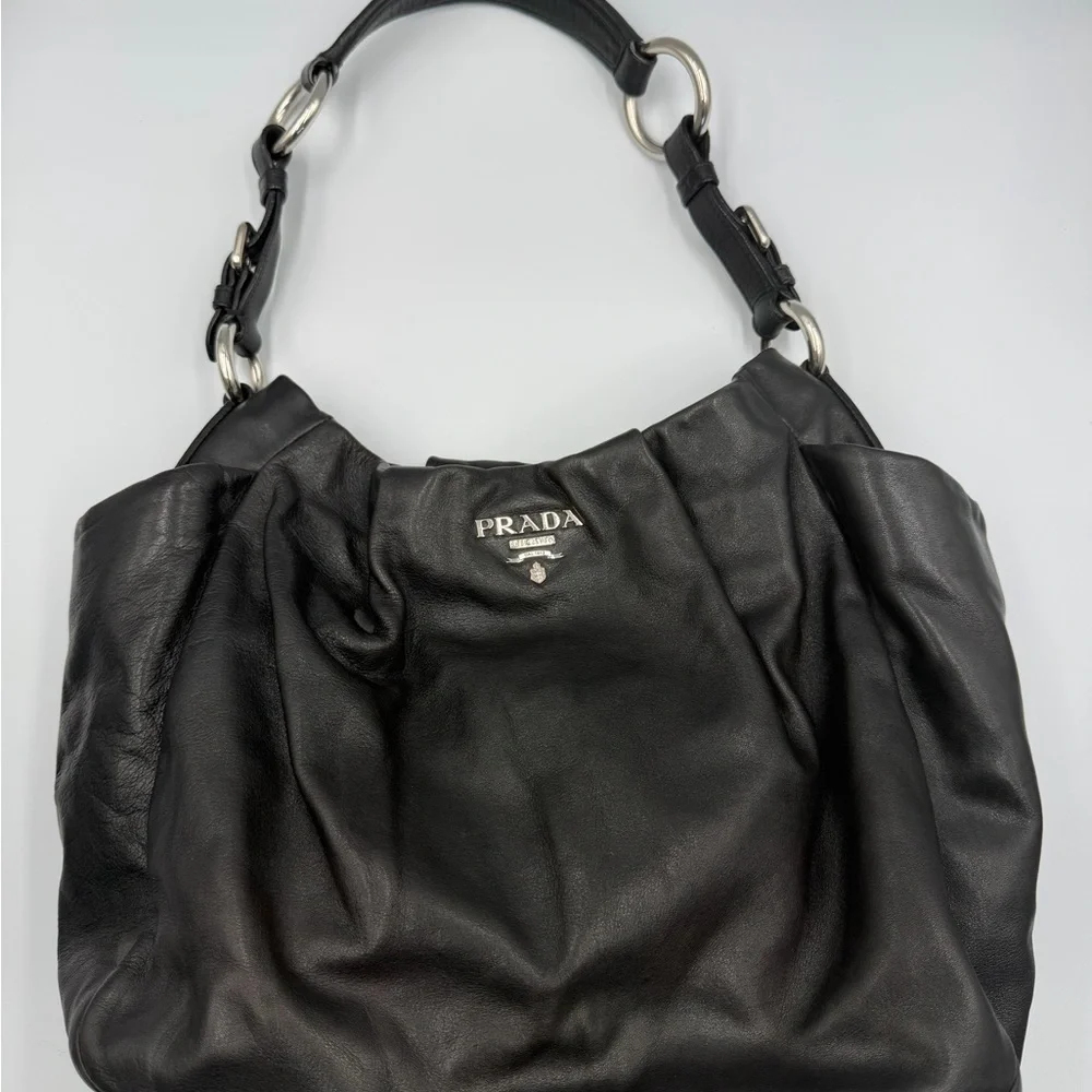 PRADA shiny calfskin hobo - Picture 2 of 13